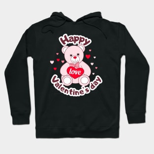 Happy valentines day cute Teddy Bear Lover Hoodie